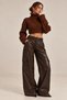 Turtleneck Wide Sleeve Ribbed Knit Sweater - 2