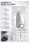 2 in 1 SIM Card Ejector Pin and Earbuds Cleaning Pen, Portable Aluminium Keychain Tool with Soft Brush for AirPods, Phone Charging Ports and SIM Tray, Silver - 6