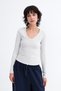 V-Neck Basic Blouse B0425 - 2