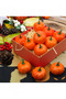 16Pcs Artificial Lifelike Simulation Mini Pumpkins Fake Fruit for Festival Halloween Thanksgiving House Kitchen Decoration - 3
