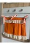 Orange Color Scalloped Ruffle Oven Cover - 4