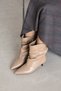 Lina Women's Pino Heel Wrinkled Leather Boots Mink - 2