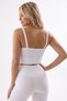 White Corded Crop Tank Top - 2