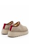 Cheerful Women's Beige Suede Plush Inside Thick Heeled Warm Lined Daily Comfortable Slippers Boots 5 cm Heel - 4