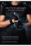 Fingerless Gym Gloves for Men and Women, Ultra-Light Breathable Workout Gloves with Silicone Gel Palm Grip and Wrist Strap, Smartwatch Friendly, for Weightlifting, Cycling and Fitness, Black - 7