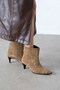 Terry Women's Genuine Leather Suede Boots Rome Beige Suede