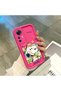 Redmi K50 Ultra Compatible Pink Red Silicone Snoopy Pattern Case Shockproof Camera Protection - 4