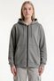 Women's Hooded 3-Thread Fleece Zippered Sweatshirt Jacket