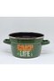 18 cm Camping Enamel Pot and Pan Set - 6