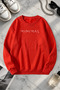 Unisex Printed Crew Neck Sweatshirt