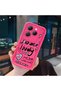 Infinix Hot 40/40 Pro Compatible Pink Red Silicone Heart Pattern Case Shockproof Camera Protection - 3