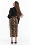 Squalo High Waisted Leopard Midi Skirt - 3