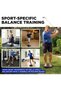 Wobble Board Stability and Balance Trainer, Round Balance Board for Physical Therapy, Core Strengthening, Injury Rehabilitation, Agility Improvement, Coordination Exercise, & Surf Training - 8