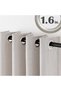 Linen Curtains Grommet Window Drape 132x213CM Stone White 1 Panel - 6