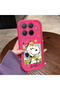 Mi 15t Pro Compatible Pink Red Silicone Snoopy Pattern Case Shockproof Camera Protection