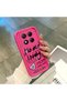 حافظة حماية من السيليكون باللون الأحمر الوردي متوافقة مع هاتف Redmi Note 14 Pro 4G، مقاومة للصدمات مع حماية للكاميرا - 5