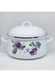 22 cm 4 Liter Purple Violet Enamel Pot - 3
