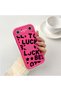 Tecno Pova Slim Compatible Good Luck Written Star and Letter Pattern Fuchsia Pink Silicone Phone Case Shockproof - 2