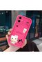 Samsung Galaxy A06 4G/5G Compatible Pink Red Silicone Kitty Case Shockproof Camera Protection - 3