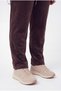 Women's Plus Size Hooded Slit-Cut Flared Leg Brown Tracksuit Set - 5