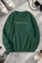 Unisex Printed Crew Neck Sweatshirt