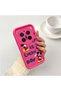 Vivo X200 Pro Compatible Pink Red Silicone Cartoon Pattern Case Shockproof Camera Protection - 2