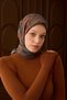 Velora Scarf Shawl Pattern Petrol Green - 2