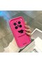 حافظة متوافقة مع هاتف Vivo X200 Pro من السيليكون باللون الأحمر الوردي ونمط أوراق القيقب وحماية للكاميرا مقاومة للصدمات - 4