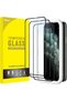 Full-Coverage Screen Protector for iPhone 11 Pro/Xs/X, 3-Pack