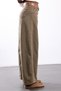 Khaki Belted Self-Patterned Trousers 031771 - 4