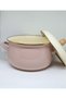 5 Liter 24 cm Pink Enameled Pot Milk Yogurt Pot - 4