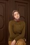 Velora Scarf Flower Green Brown - 4
