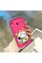 Samsung Galaxy A20/A30 Compatible Pink Red Silicone Snoopy Pattern Case Shockproof Camera Protection - 4
