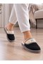 Women's Comfort Fur Lined Plush Lined Leather Look Closed Toe Winter Home Slippers Stc1381 - 2