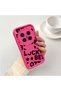 Vivo X300 Pro Compatible Good Luck Written Star and Letter Pattern Fuchsia Pink Silicone Phone Case Impact Resistant - 2