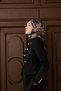 Velora Scarf Flower Dark Navy Blue - 3