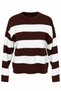 Acrylic Thick Striped Knitwear Crop Sweater - 6