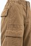 Elastic Waist Brown Cargo Pocket Trousers - 2