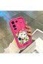 Infinix Note 50 Pro 4g Compatible Pink Red Silicone Snoopy Pattern Case Shockproof Camera Protection - 4