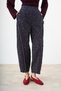 Women's Leopard Detail Tassel Trousers Smoked - 2