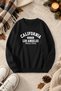 Unisex Printed Crew Neck Sweatshirt