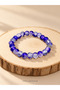 Flexible Foam Glass Beaded Unisex Bracelet – Single Bracelet with 8mm Color Options