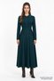 Shirt Collar Flared Regular Midi Knitwear Dress - 2