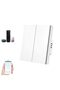 WIFI Smart Light Switch, Push-button Light Switch, No Neutral Required, LED Backlight, Works with Al - 7