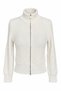 High Collar Double Zipper Ribbed Knit Cardigan - 6