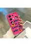 Redmi Note 13 4g Compatible Pink Red Silicone Cartoon Pattern Case Shockproof Camera Protection - 5