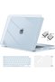 متوافق مع حافظة MacBook Air 13 2026-2022، أزرق سماوي كريستالي