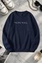 Unisex Printed Crew Neck Sweatshirt
