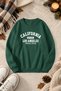 Unisex Printed Crew Neck Sweatshirt