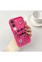 Vivo Y31/Y21D Compatible Pink Red Silicone Heart Pattern Case Shockproof Camera Protection - 2